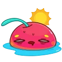 😍 emoji Yellow Cherry Telegram sticker 16 of 30
