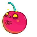 😧 emoji Yellow Cherry Telegram sticker 9 of 30