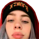 🙃 emoji Billie Eilish Telegram sticker 5 of 14