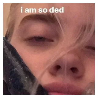 🙃 emoji Billie Eilish Telegram sticker 17 of 30