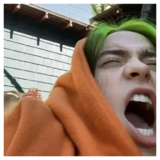 😫 emoji Billie Eilish Telegram sticker 20 of 30