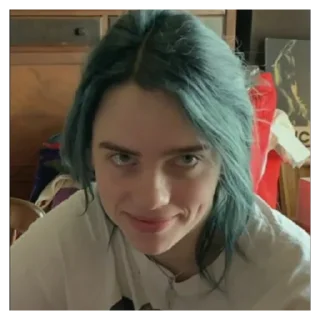 😅 emoji Billie Eilish Telegram sticker 23 of 30