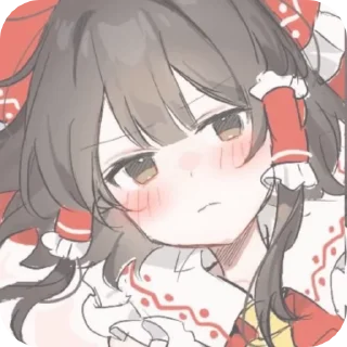 Sticker from reimu :: @hatateban