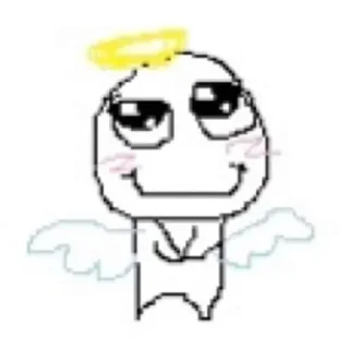 😇 emoji Пока не знаю. Telegram sticker 20 of 74