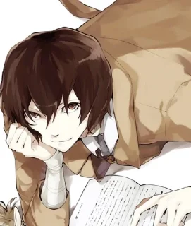 Sticker from Dazai Osamu.