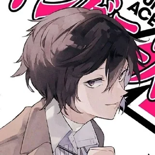 Sticker from Dazai Osamu.