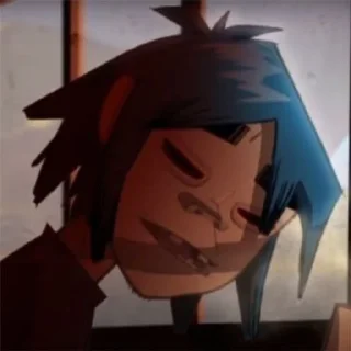 Sticker from 2-D (Gorillaz)