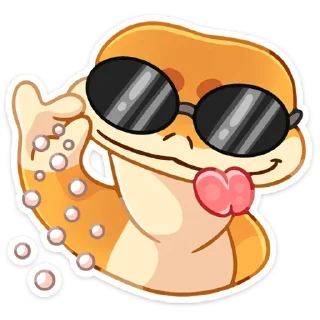 😎 emoji Круассанчик от @Earth928B Telegram sticker 18 of 25