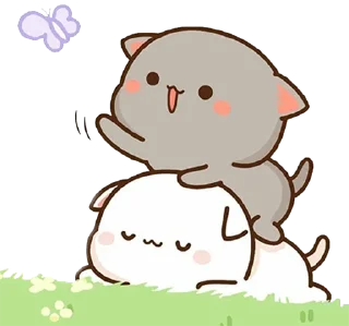 🦋 emoji Peach and Goma by Vasim Telegram sticker 15 of 120