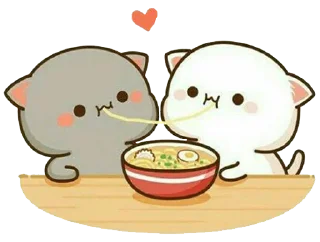 🍜 emoji Peach and Goma by Vasim Telegram sticker 20 of 120
