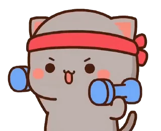 💪 emoji all @mochipeachcats stickers №20 Telegram sticker 17 of 42