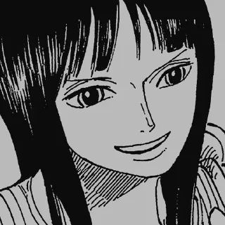 💋 emoji •°•~✋🏻Nico Robin~•°• Telegram sticker 9 of 47