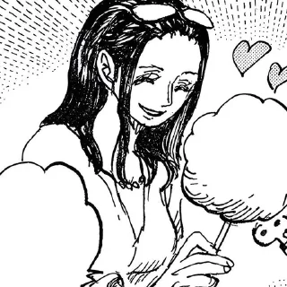 💋 emoji •°•~✋🏻Nico Robin~•°• Telegram sticker 22 of 47
