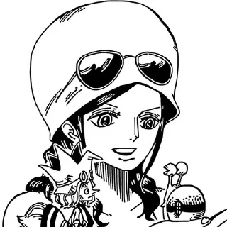 💋 emoji •°•~✋🏻Nico Robin~•°• Telegram sticker 10 of 47