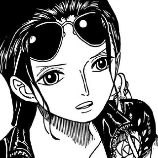 💋 emoji •°•~✋🏻Nico Robin~•°• Telegram sticker 11 of 47