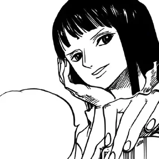💋 emoji •°•~✋🏻Nico Robin~•°• Telegram sticker 8 of 47