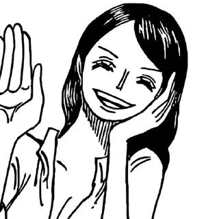 💋 emoji •°•~✋🏻Nico Robin~•°• Telegram sticker 16 of 47