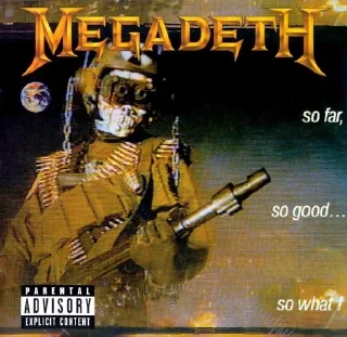 Sticker from Megadeth albums