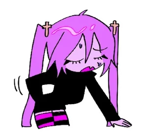 ⭐ emoji ୨୧  ˚ ₊  девочка  ⊹ . ໒꒱ @cute_stickers_emoji Telegram sticker 16 of 40