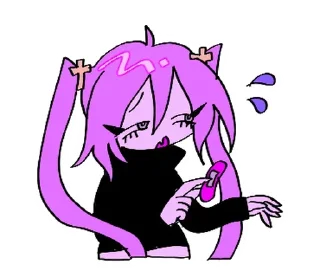 ⭐ emoji ୨୧  ˚ ₊  девочка  ⊹ . ໒꒱ @cute_stickers_emoji Telegram sticker 24 of 40