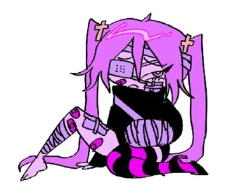 ⭐ emoji ୨୧  ˚ ₊  девочка  ⊹ . ໒꒱ @cute_stickers_emoji Telegram sticker 8 of 40