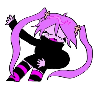 ⭐ emoji ୨୧  ˚ ₊  девочка  ⊹ . ໒꒱ @cute_stickers_emoji Telegram sticker 6 of 40