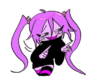 ⭐ emoji ୨୧  ˚ ₊  девочка  ⊹ . ໒꒱ @cute_stickers_emoji Telegram sticker 7 of 40