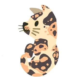 Sticker from The colors cat