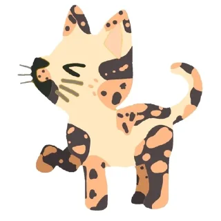 Sticker from The colors cat