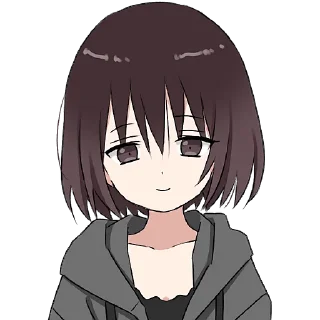 ☺️ emoji Мрачная девушка @Nyasticks Telegram sticker 10 of 41