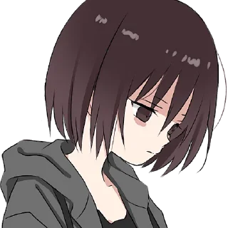 😏 emoji Мрачная девушка @Nyasticks Telegram sticker 16 of 41