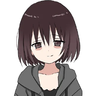 😏 emoji Мрачная девушка @Nyasticks Telegram sticker 11 of 41