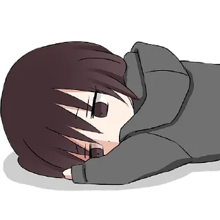 🫠 emoji Мрачная девушка @Nyasticks Telegram sticker 17 of 41