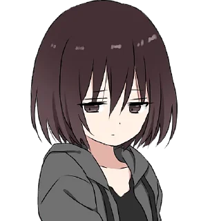 😑 emoji Мрачная девушка @Nyasticks Telegram sticker 22 of 41