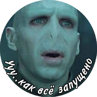😯 emoji Мем Волди @stickers_HarryPotter Telegram sticker 12 of 40