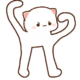 Sticker from @mochipeachcats memes