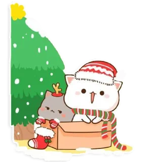 ☃️ emoji all @mochipeachcats stickers, Winter&Holidays Telegram sticker 16 of 69