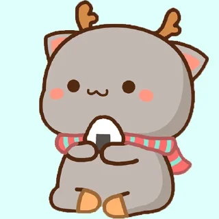 🍙 emoji all @mochipeachcats stickers, Winter&Holidays Telegram sticker 22 of 69