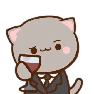 Sticker from @mochipeachcats memes