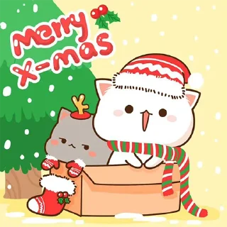 ☃️ emoji all @mochipeachcats stickers, Winter&Holidays Telegram sticker 19 of 69