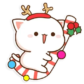 ☃️ emoji all @mochipeachcats stickers, Winter&Holidays Telegram sticker 23 of 69