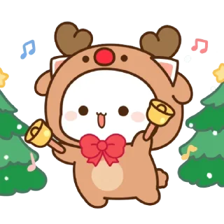 ☃️ emoji all @mochipeachcats stickers, Winter&Holidays Telegram sticker 10 of 69