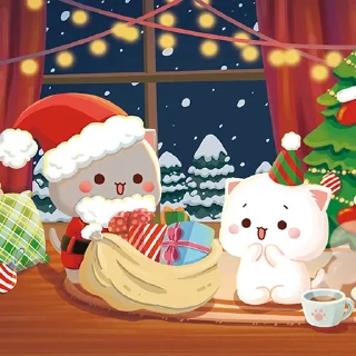 🧑‍🎄 emoji all @mochipeachcats stickers, Winter&Holidays Telegram sticker 11 of 69