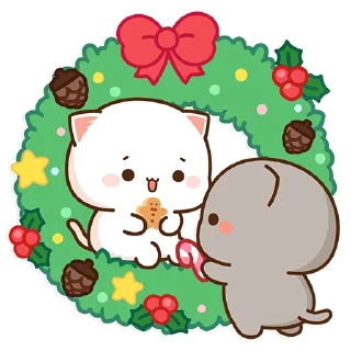 ☃️ emoji all @mochipeachcats stickers, Winter&Holidays Telegram sticker 7 of 69