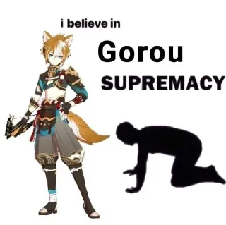 🥰 emoji ꕥ General Gorou ꕥ Telegram sticker 21 of 42