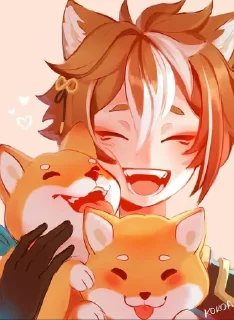 🐶 emoji ꕥ General Gorou ꕥ Telegram sticker 17 of 42