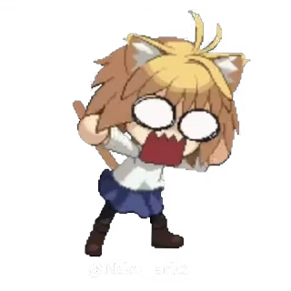 😱 emoji Neko ark by @Neko_ark2 :: @gptVPNrbot Telegram sticker 21 of 61