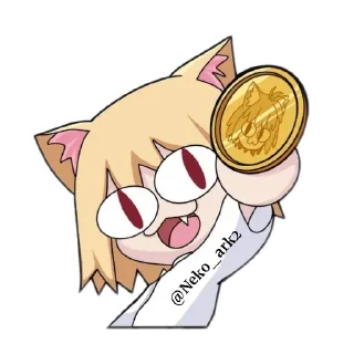 💵 emoji Neko ark by @Neko_ark2 :: @gptVPNrbot Telegram sticker 12 of 61