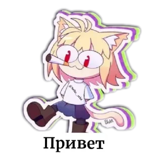 👋 emoji Neko ark by @Neko_ark2 :: @gptVPNrbot Telegram sticker 24 of 61