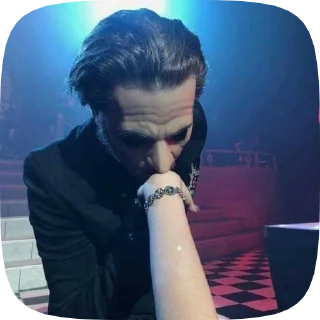 💋 emoji листен ту гост Telegram sticker 15 of 58
